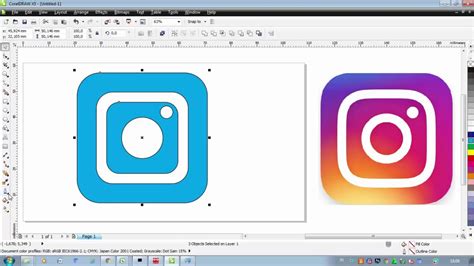Cara Membuat Logo Instagram Di Coreldraw